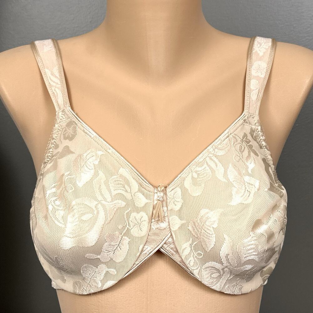 Wacoal 38C 85567 Awareness Full Coverage Unlined Underwire Two Ply Bra Beige